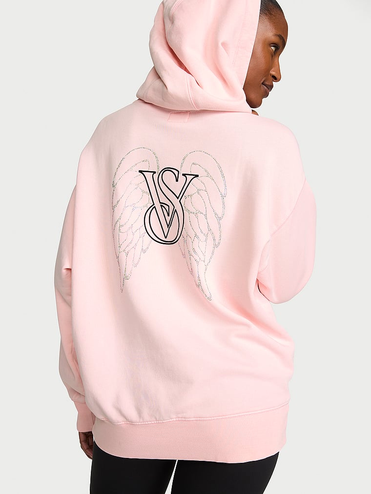 Iconic Fleece Hoodie - Angel Pink