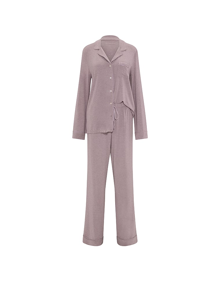 SoSoft™ Modal Long Pajama Set - Heather Violet Haze