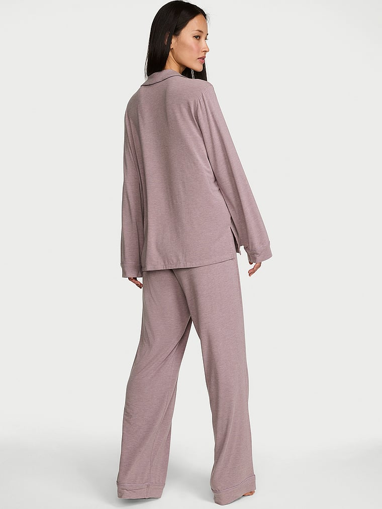 SoSoft™ Modal Long Pajama Set - Heather Violet Haze