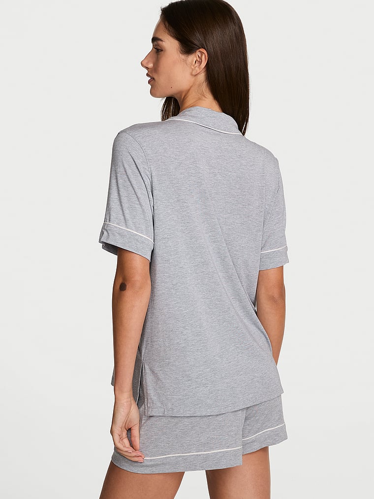 SoSoft™ Modal Short Pajama Set - Medium Heather Grey  