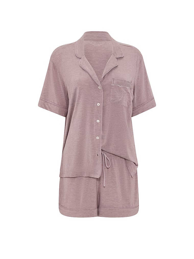SoSoft™ Modal Short Pajama Set - Heather Violet Haze