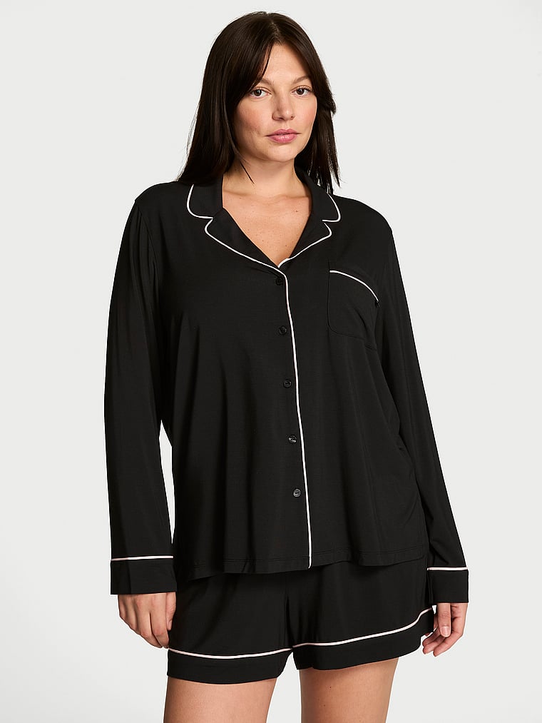 SoSoft™ Modal Long-Sleeve Short Pajama Set