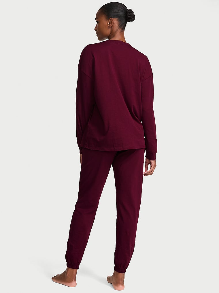 100% Cotton Shine Jogger Long Pajama Set - Kir