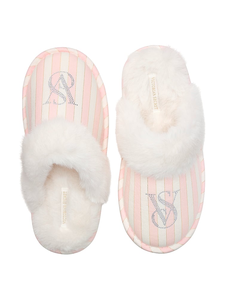 CozyFlannel™ Faux Fur Closed-Toe Slippers