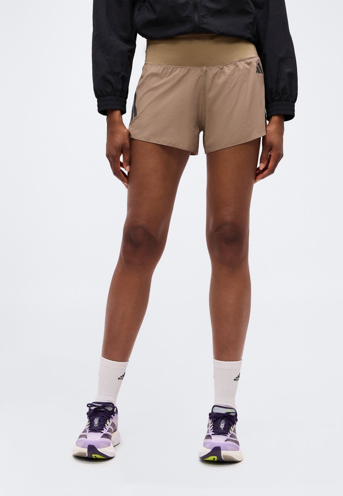 adidas Performance adi365 – Short 2 en 1 Femme – khaki six   black/marron clair
