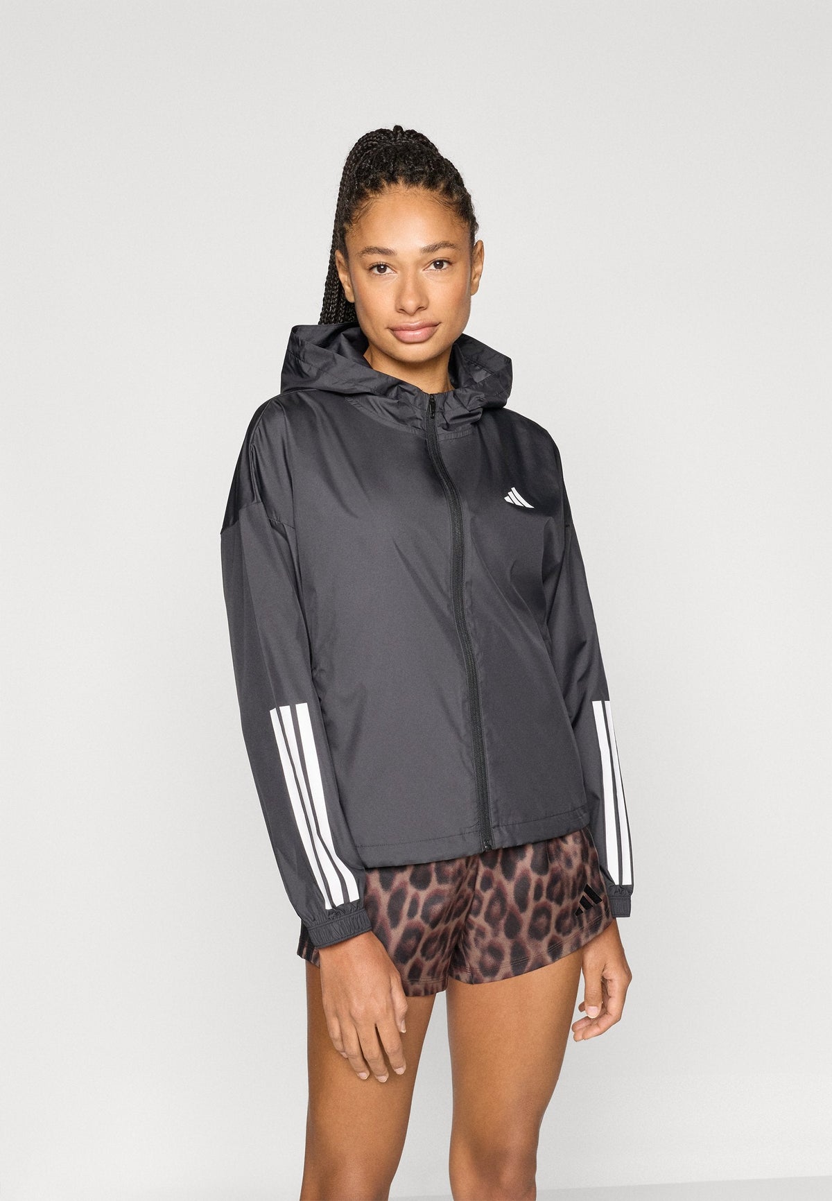 adidas Performance Hyperglam 3 Stripes – Sweat à capuche Femme – black/noir