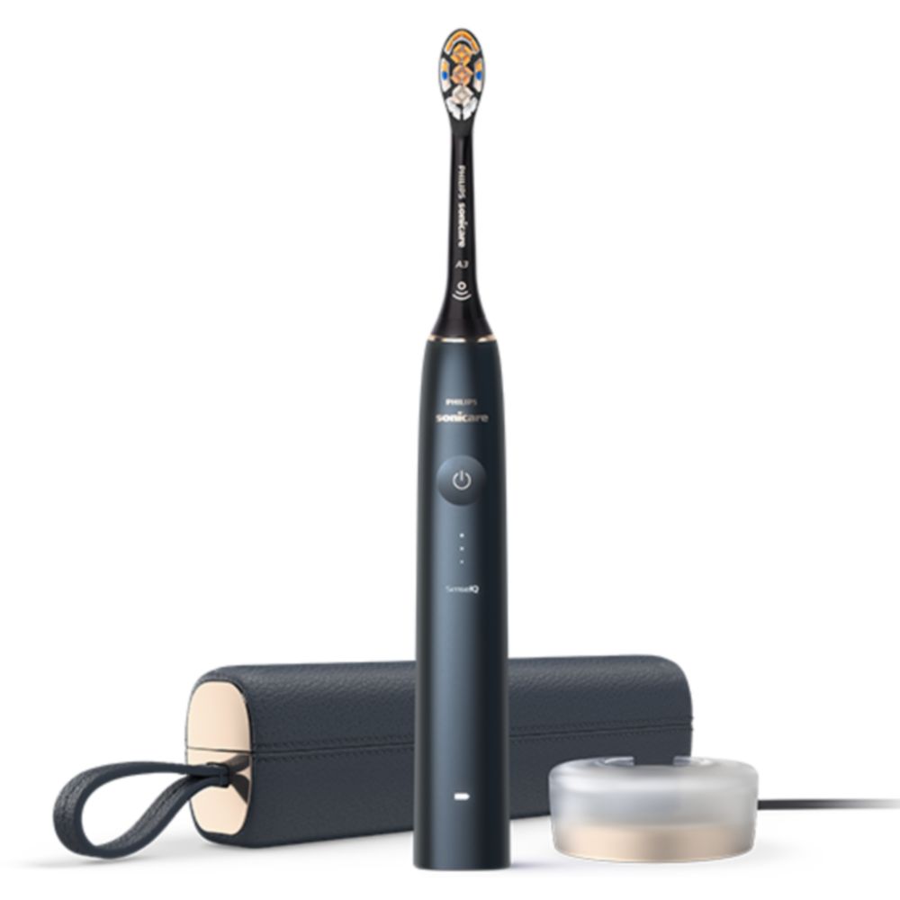 Sonicare DiamondClean Prestige Brosse à dents électrique avec SenseIQ - Bleu nuit