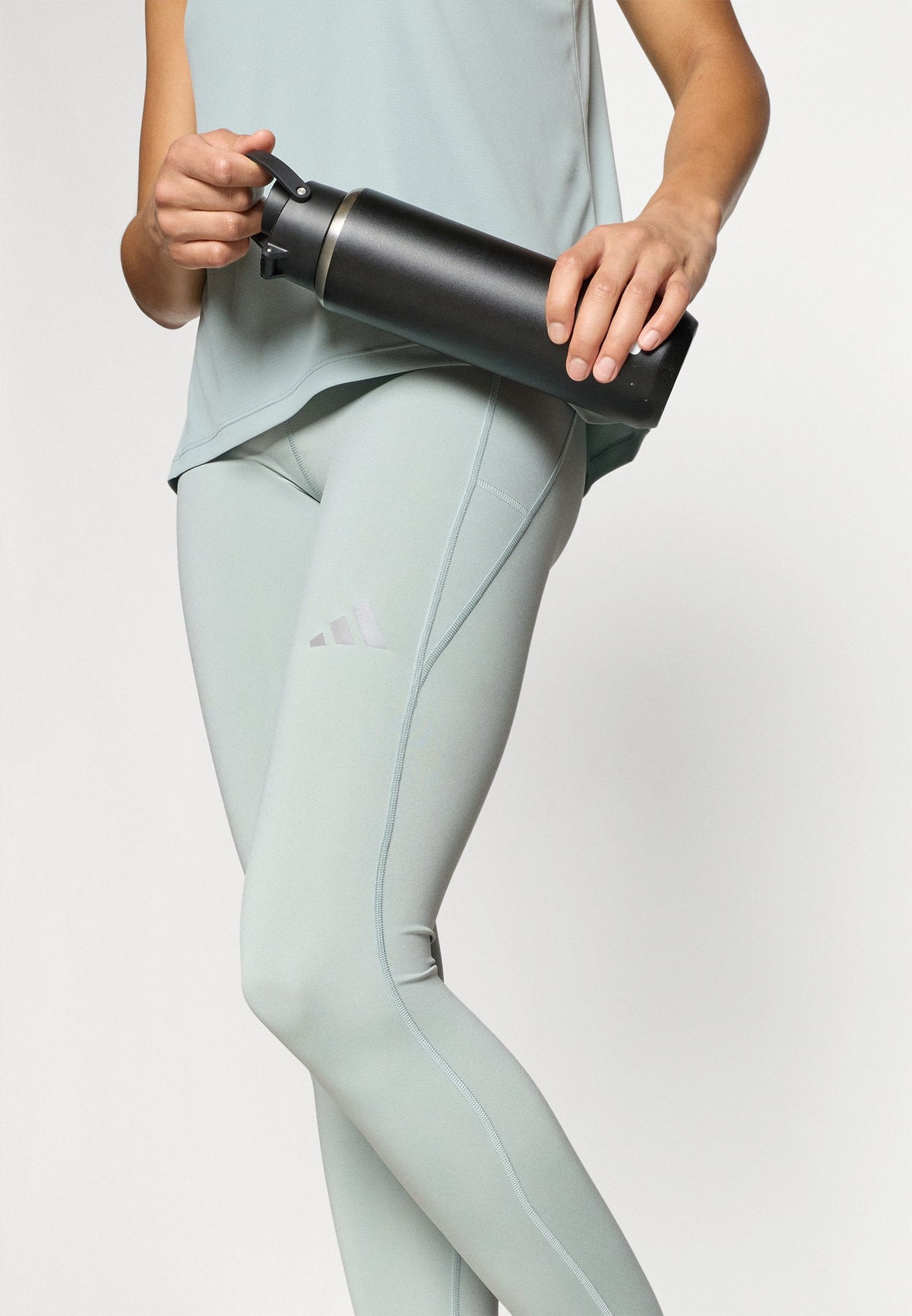 adidas Performance Run Ess 1/1 L – Collants de running Femme – sage/menthe