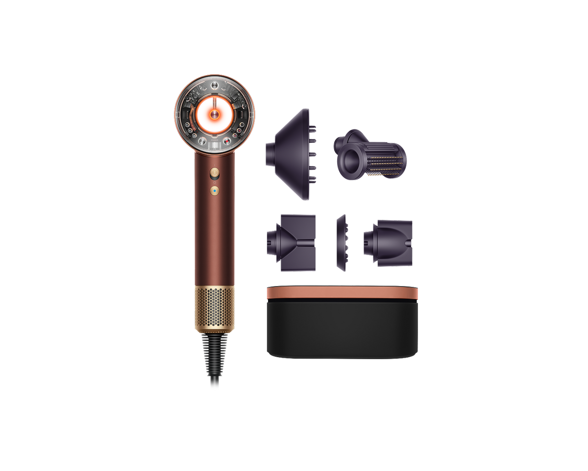 Sèche-cheveux Dyson Supersonic Nural™ – Cheveux raides à ondulés – Prune / Cuivré