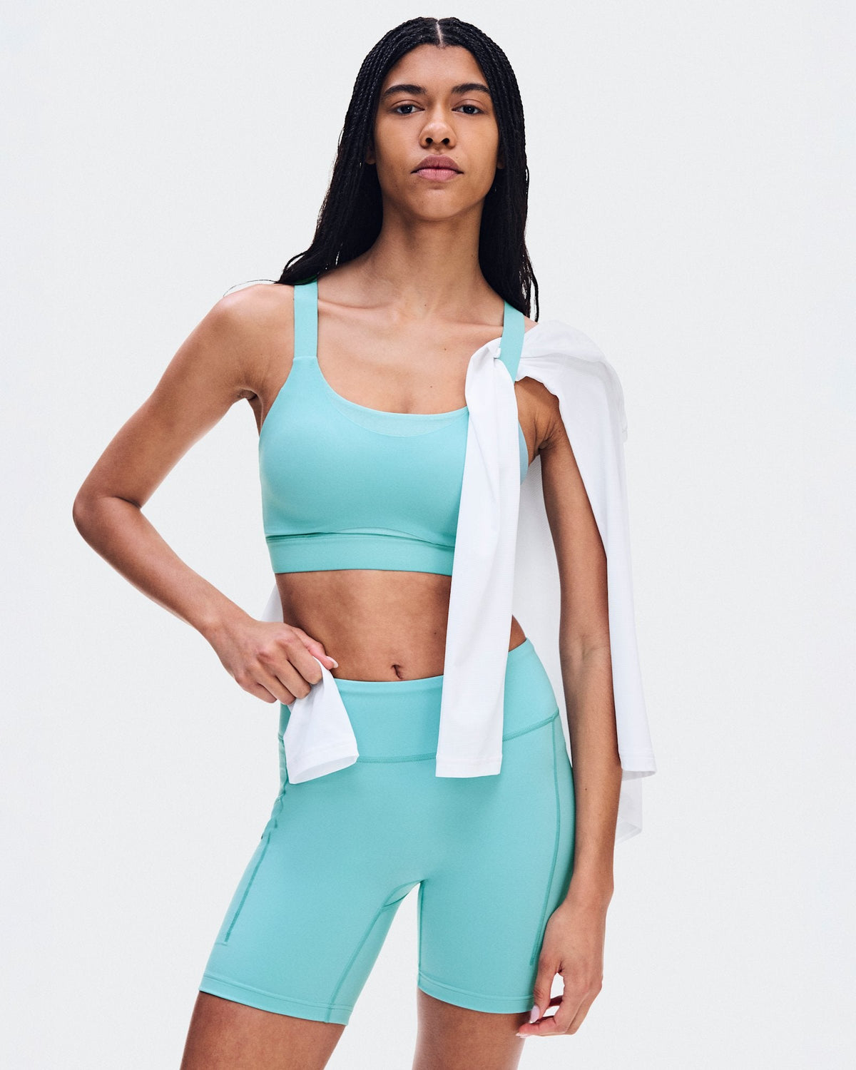  Performance Tights Short femme - Aquamarine