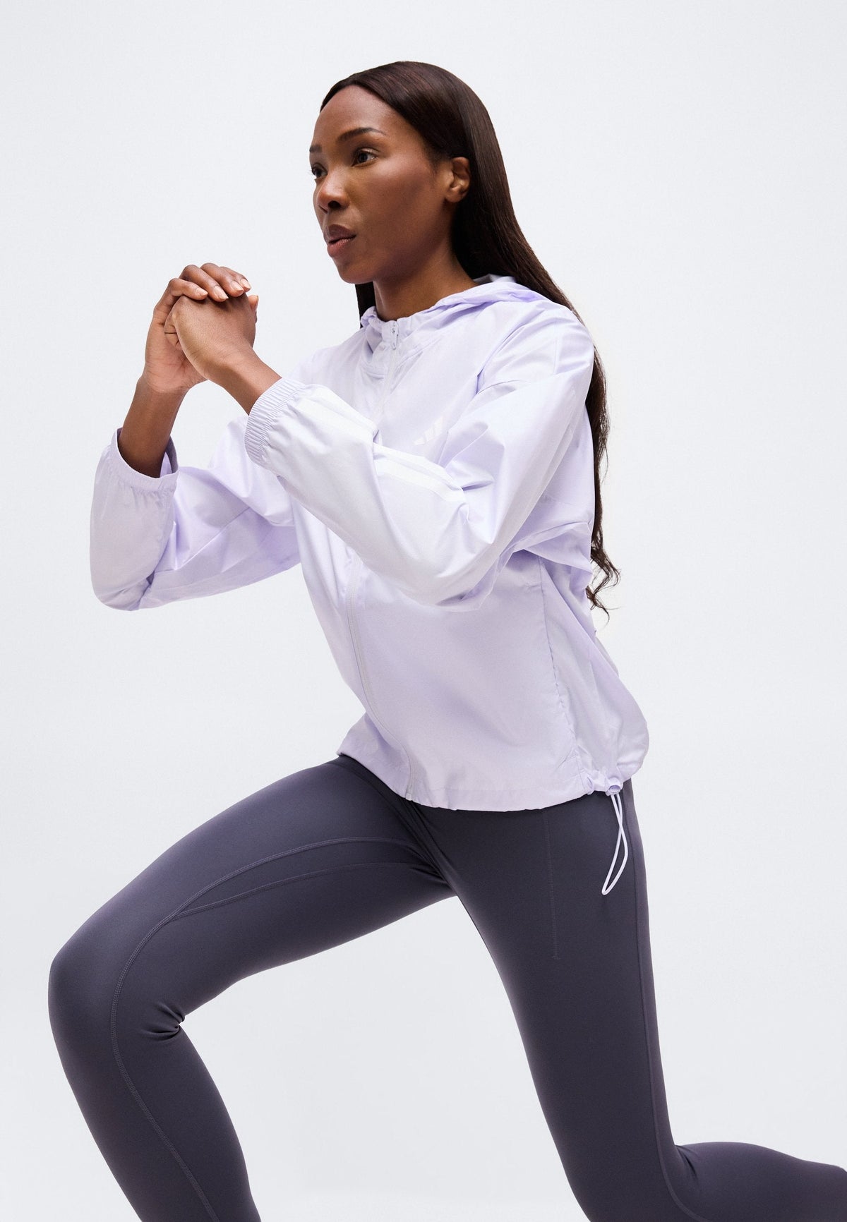adidas Performance Hyperglam 3 Stripes – Sweat à capuche Femme – frozen purple/lilas
