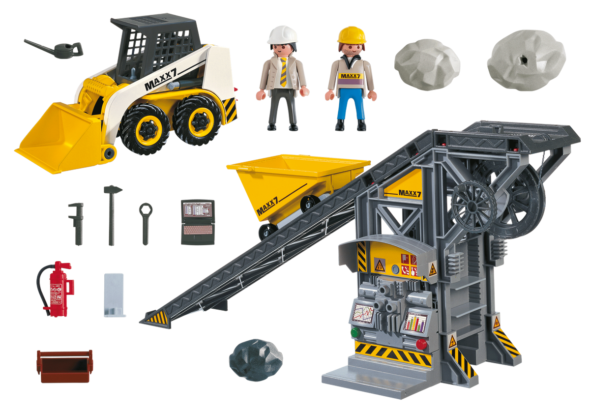 Convoyeur avec pelleteuse