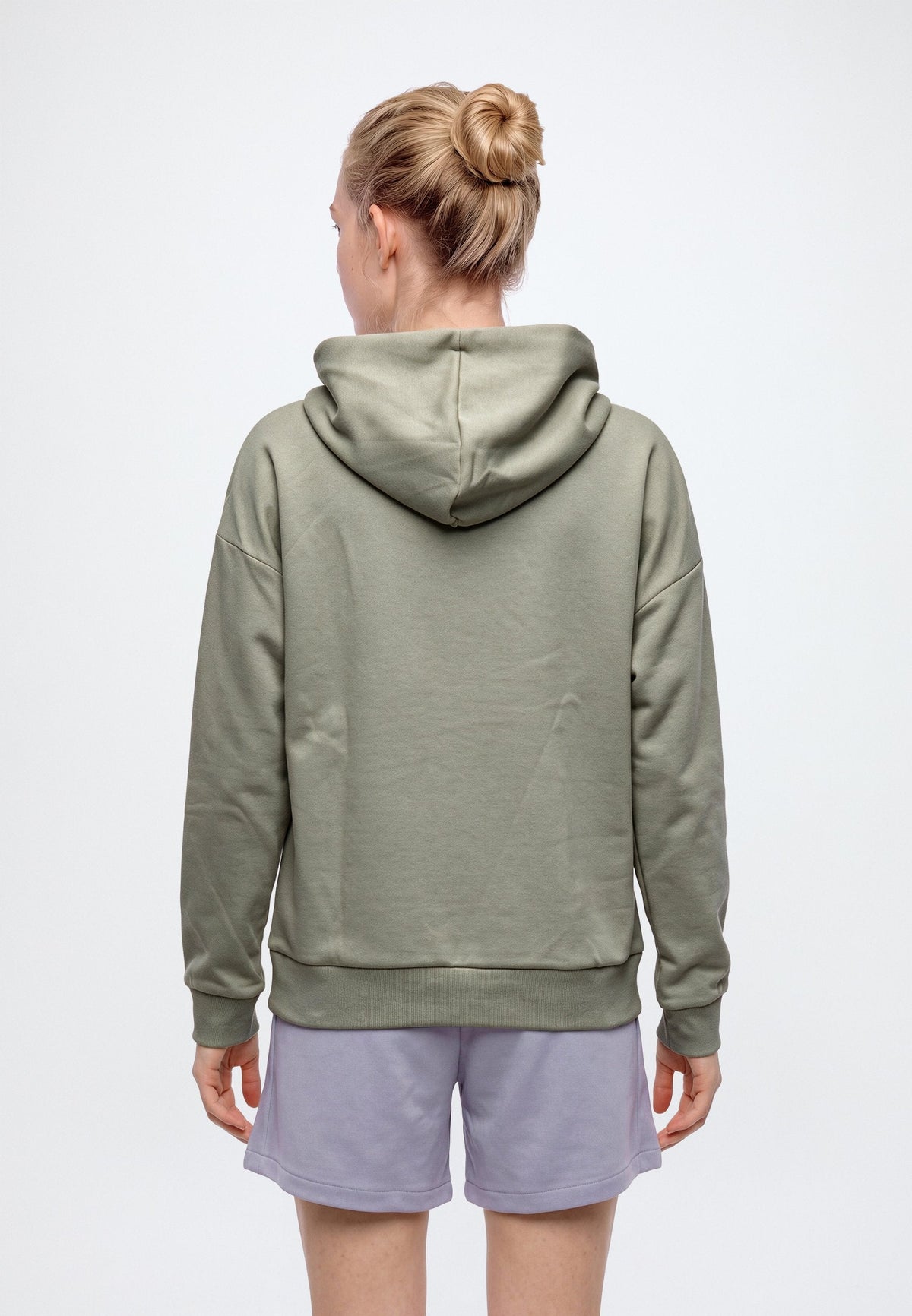 adidas Sportswear Essentials – Sweat à capuche Femme – silver pebble/white/argenté