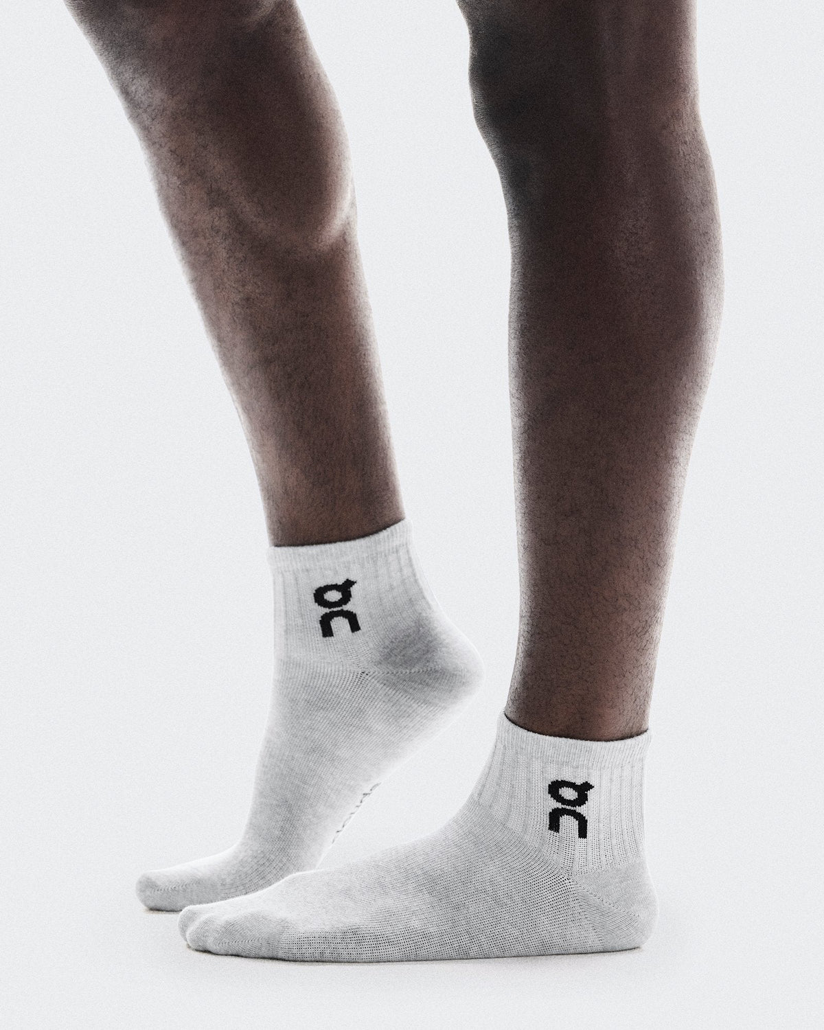 Logo Sock Mid 3P - Heather Gray