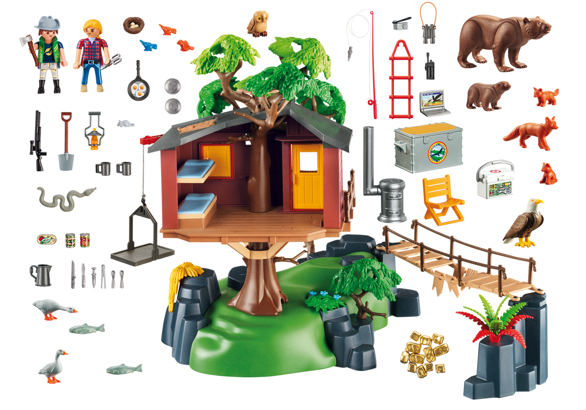 Cabane des aventuriers dans les arbres