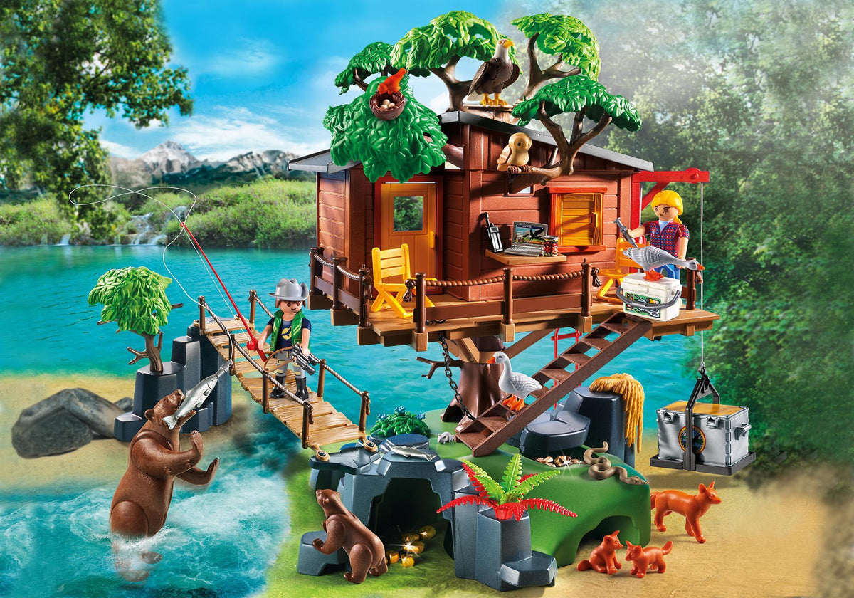 Cabane des aventuriers dans les arbres