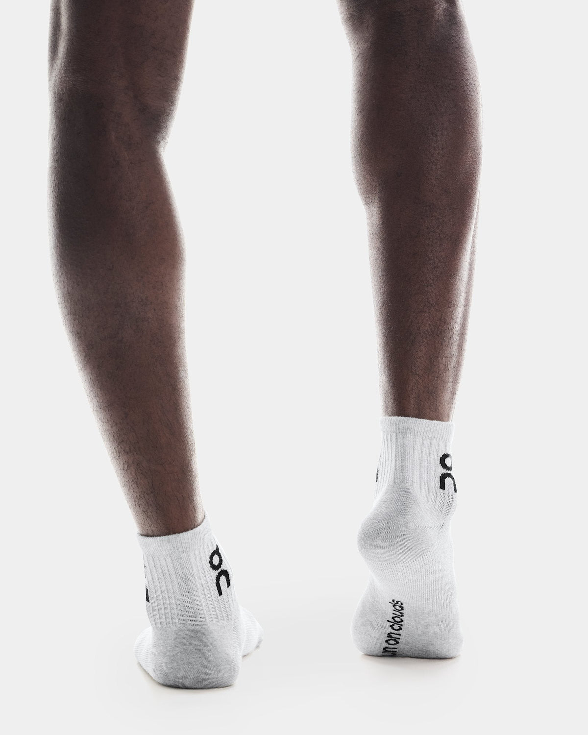 Logo Sock Mid 3P - Heather Gray