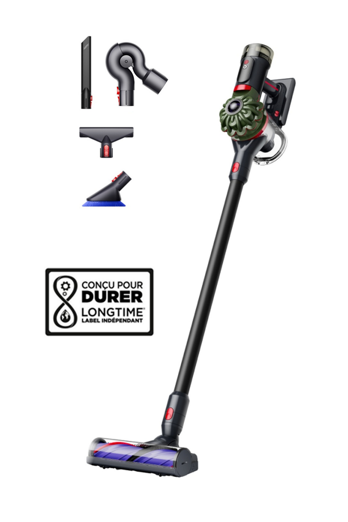 Aspirateur sans fil Dyson V8 Cyclone – Kit de nettoyage pour meubles