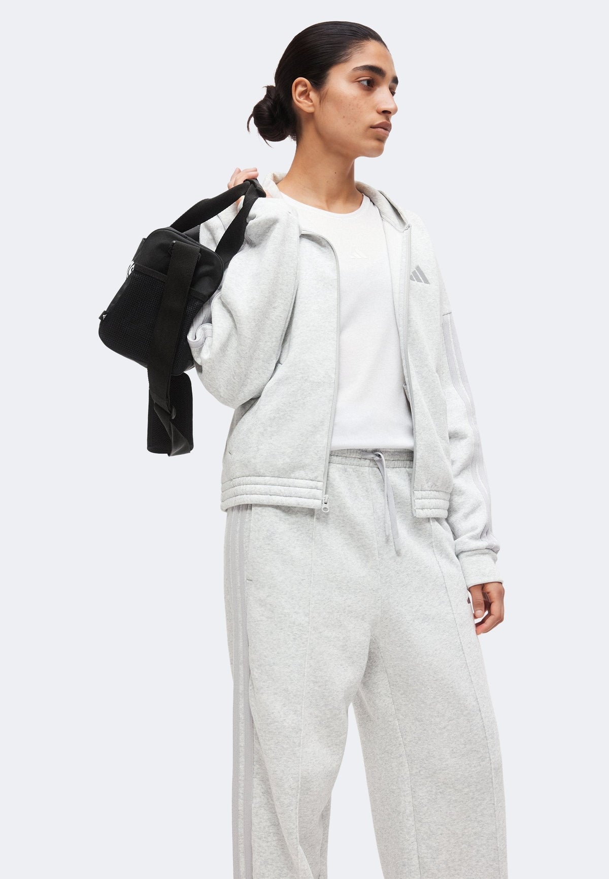 adidas Sportswear Energize – Survêtement Femme – light grey heather/gris clair chiné