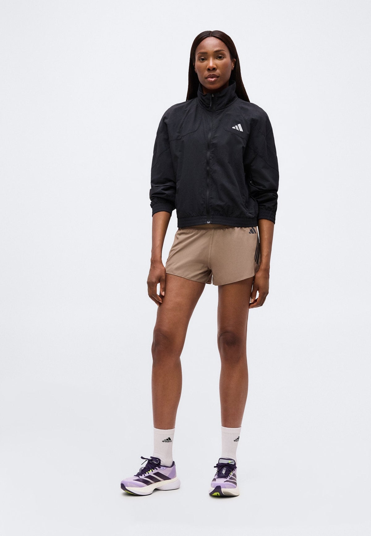 adidas Performance adi365 – Short 2 en 1 Femme – khaki six   black/marron clair