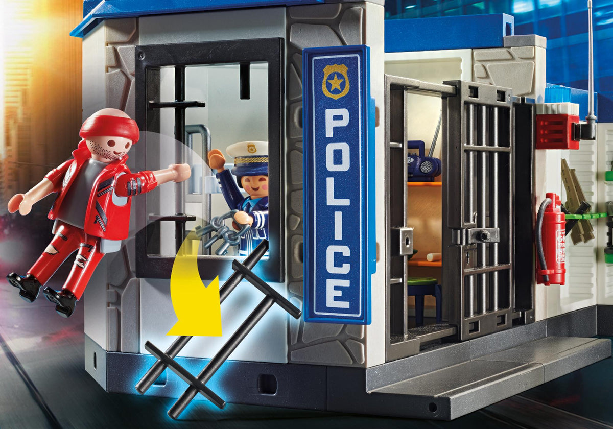 Poste de police et cambrioleur