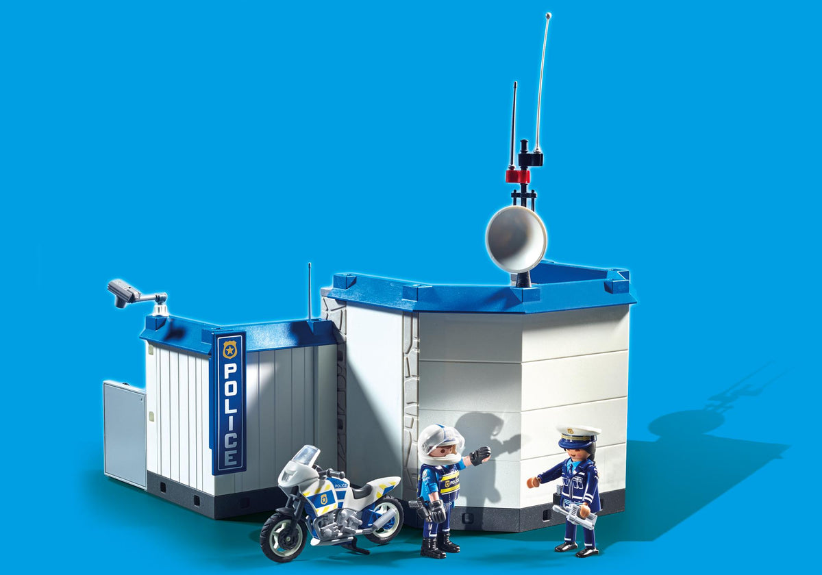 Poste de police et cambrioleur