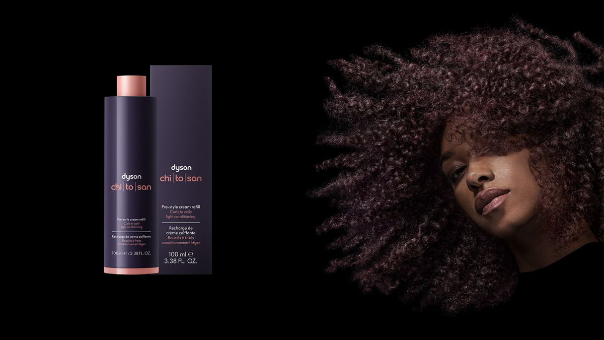 Recharge de crème coiffante Dyson Chitosan™ – Cheveux bouclés à frisés – Légère