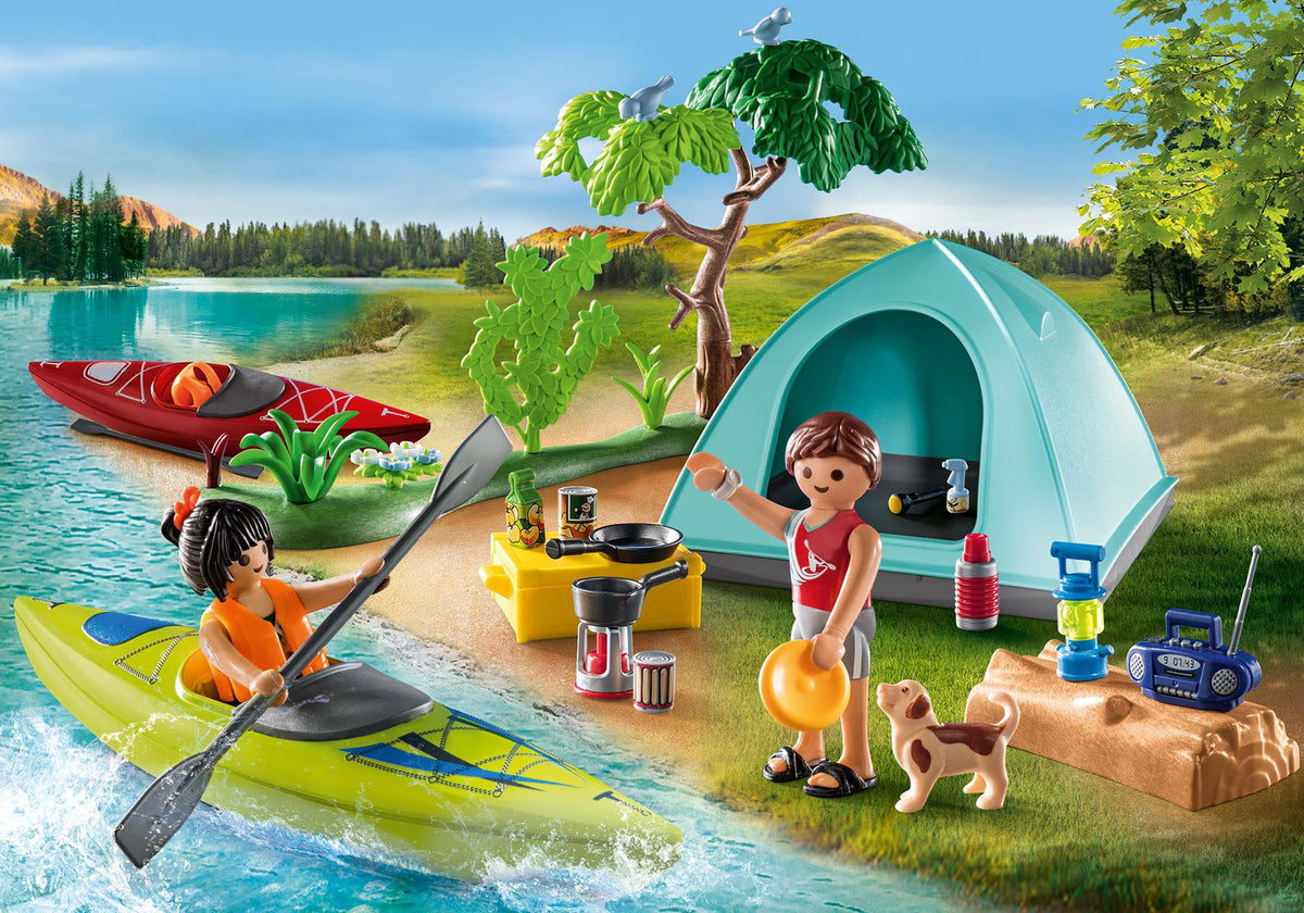 Vacanciers avec tente