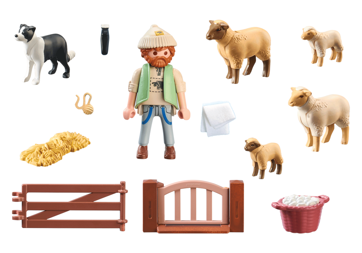 Berger avec moutons