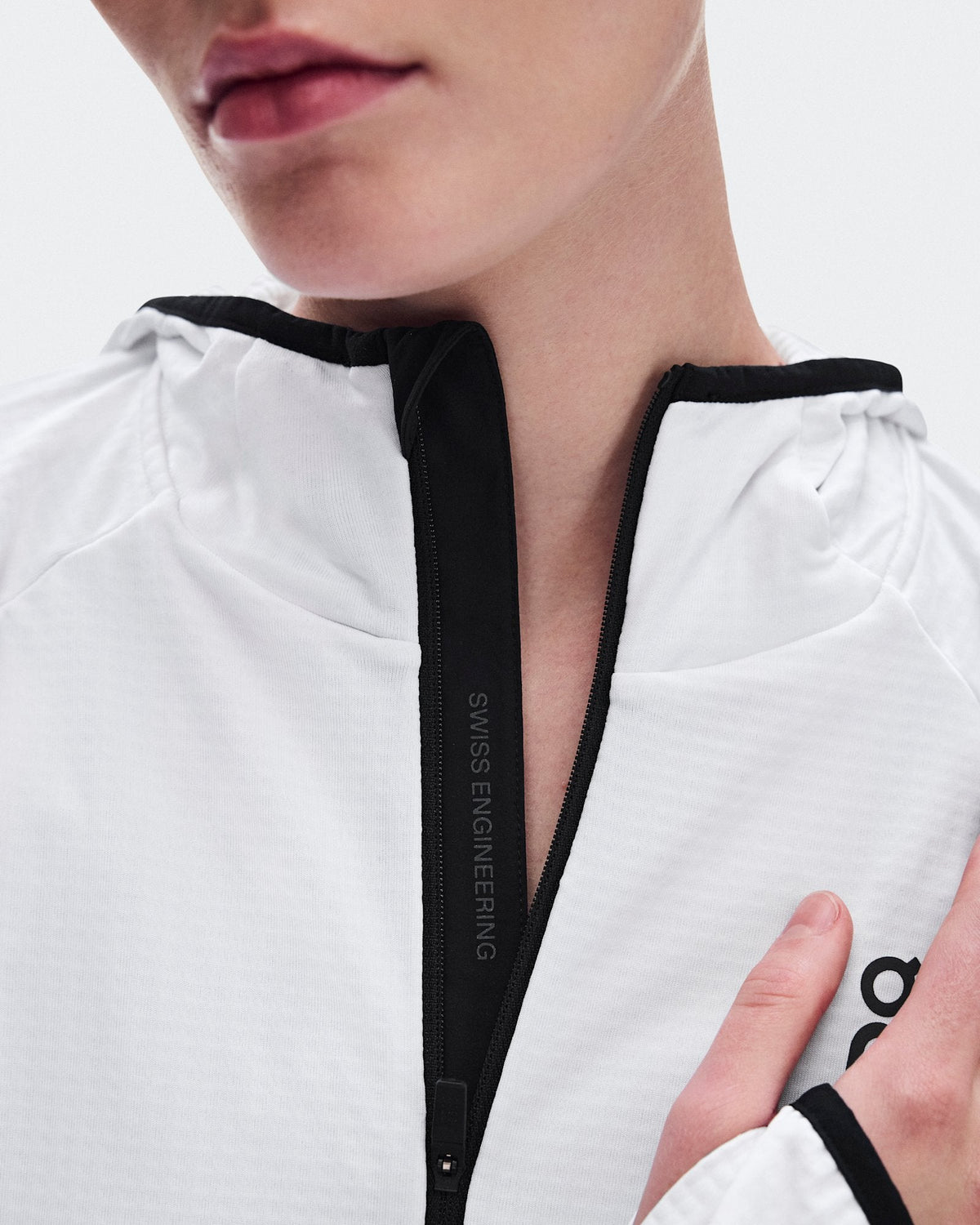  Climate Zip Hoodie femme - White