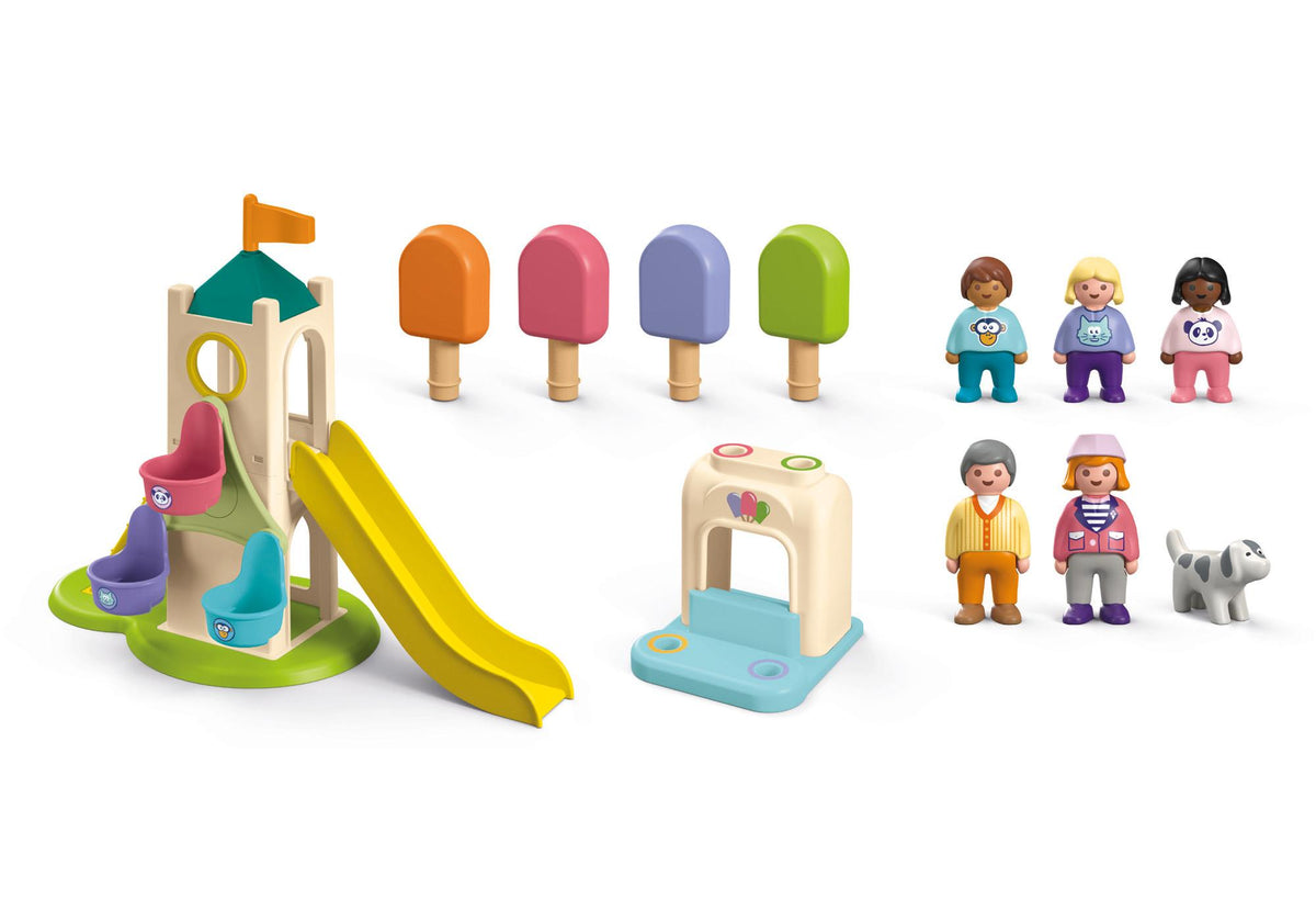 Junior : Aire de jeux avec toboggan géant