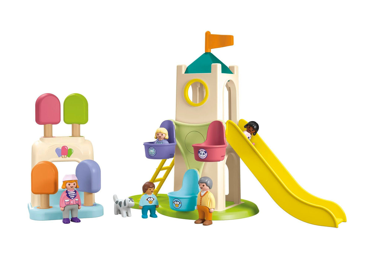 Junior : Aire de jeux avec toboggan géant