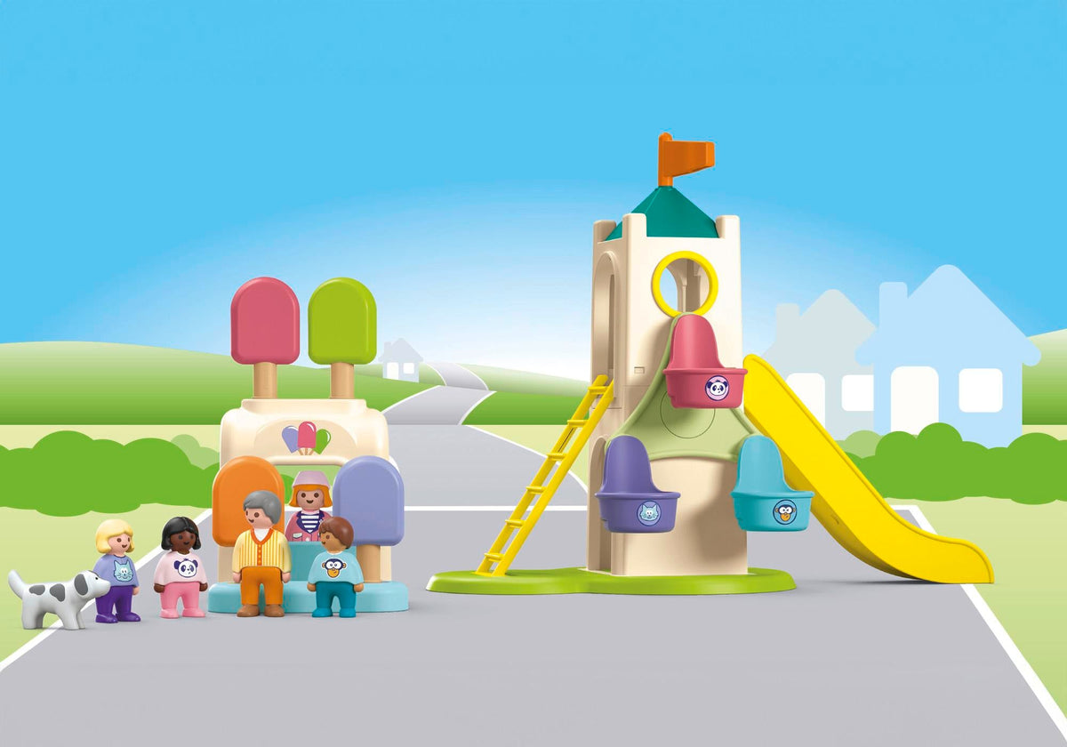 Junior : Aire de jeux avec toboggan géant