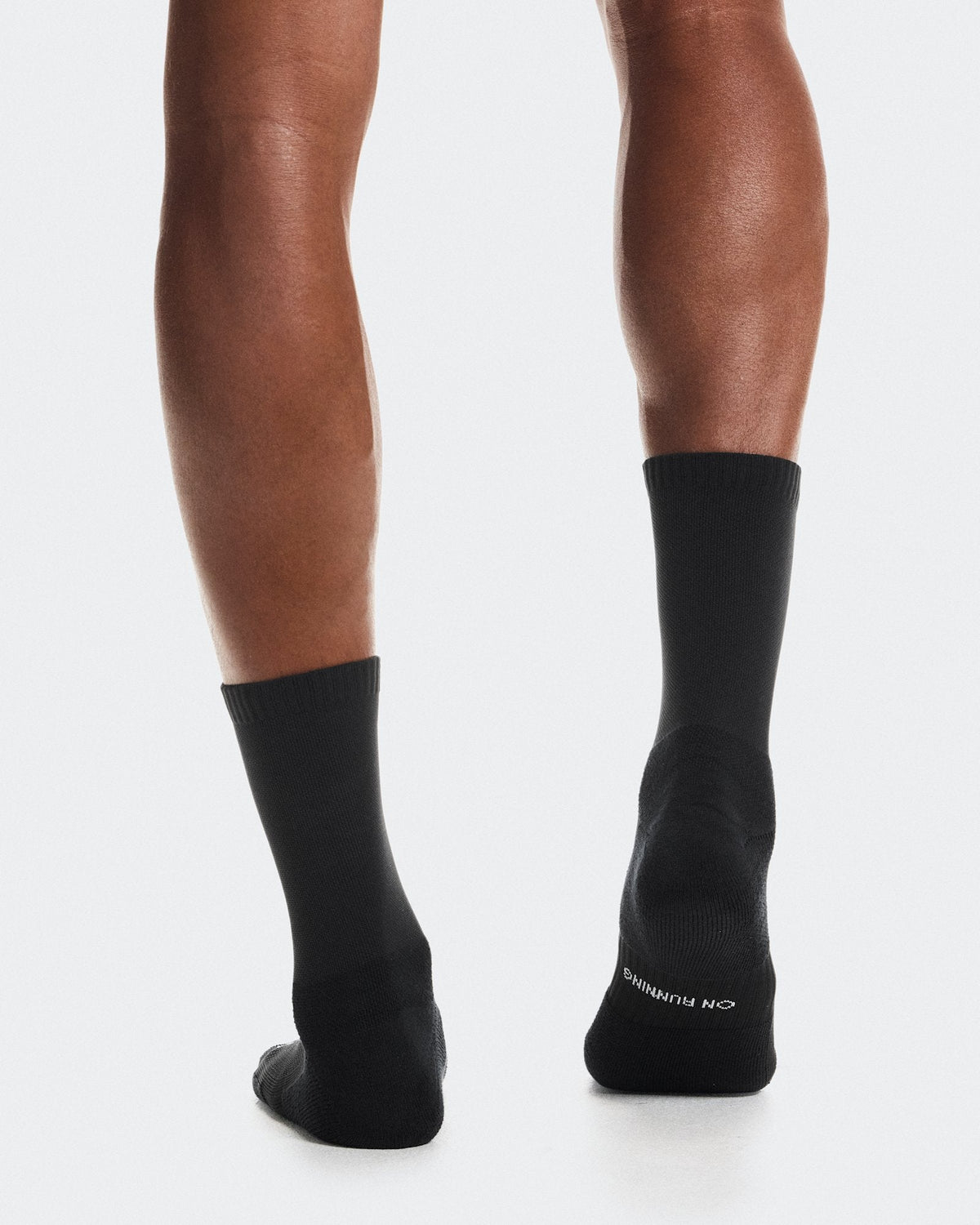 Core Run Sock High 2P - Black