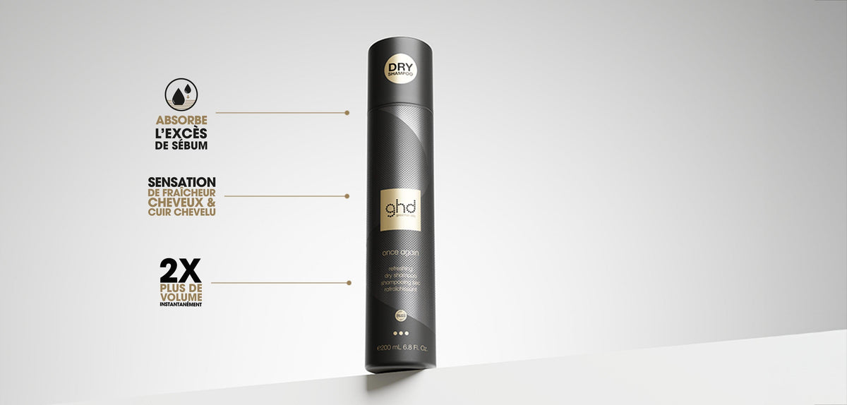 Nouveau shampooing sec rafraîchissant et léger ghd - once again