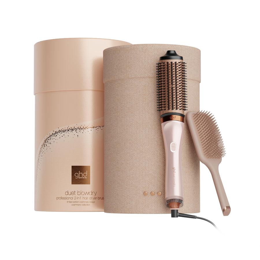 Nuevo estuche de cepillo secador ghd duet blowdry beige cachemir