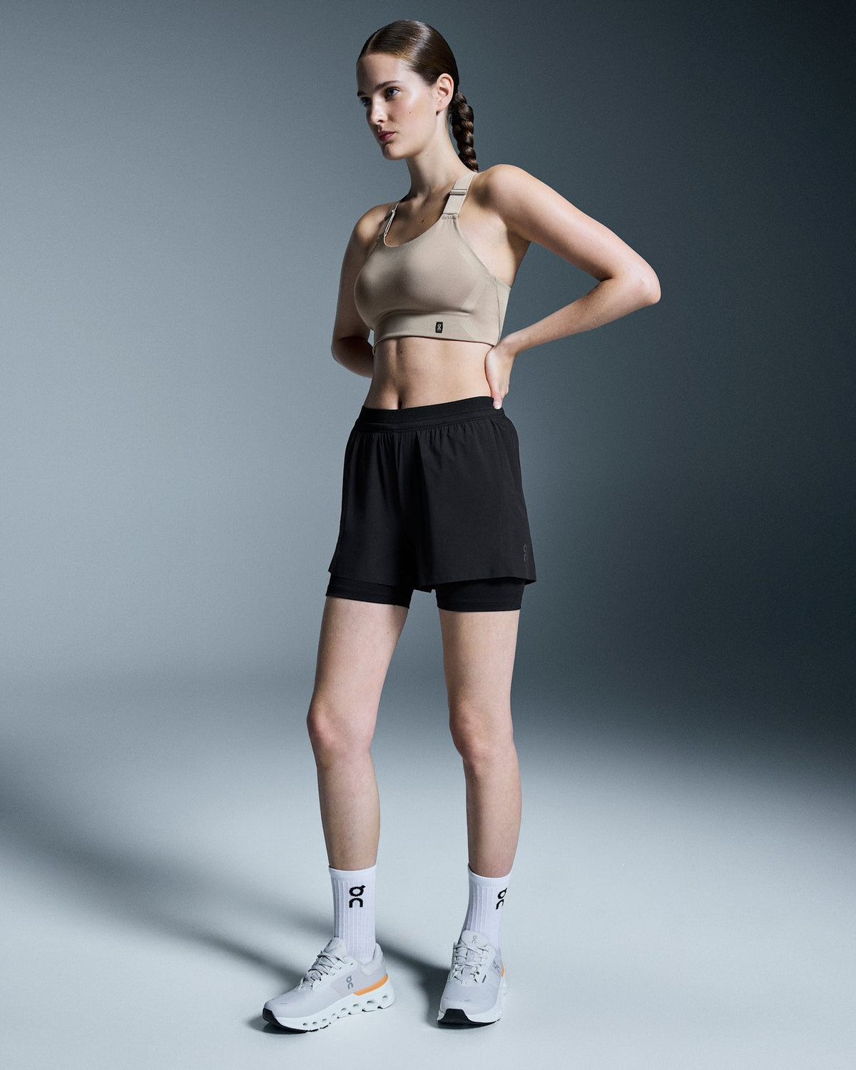  3" Performance 2/1 Shorts femme - Black