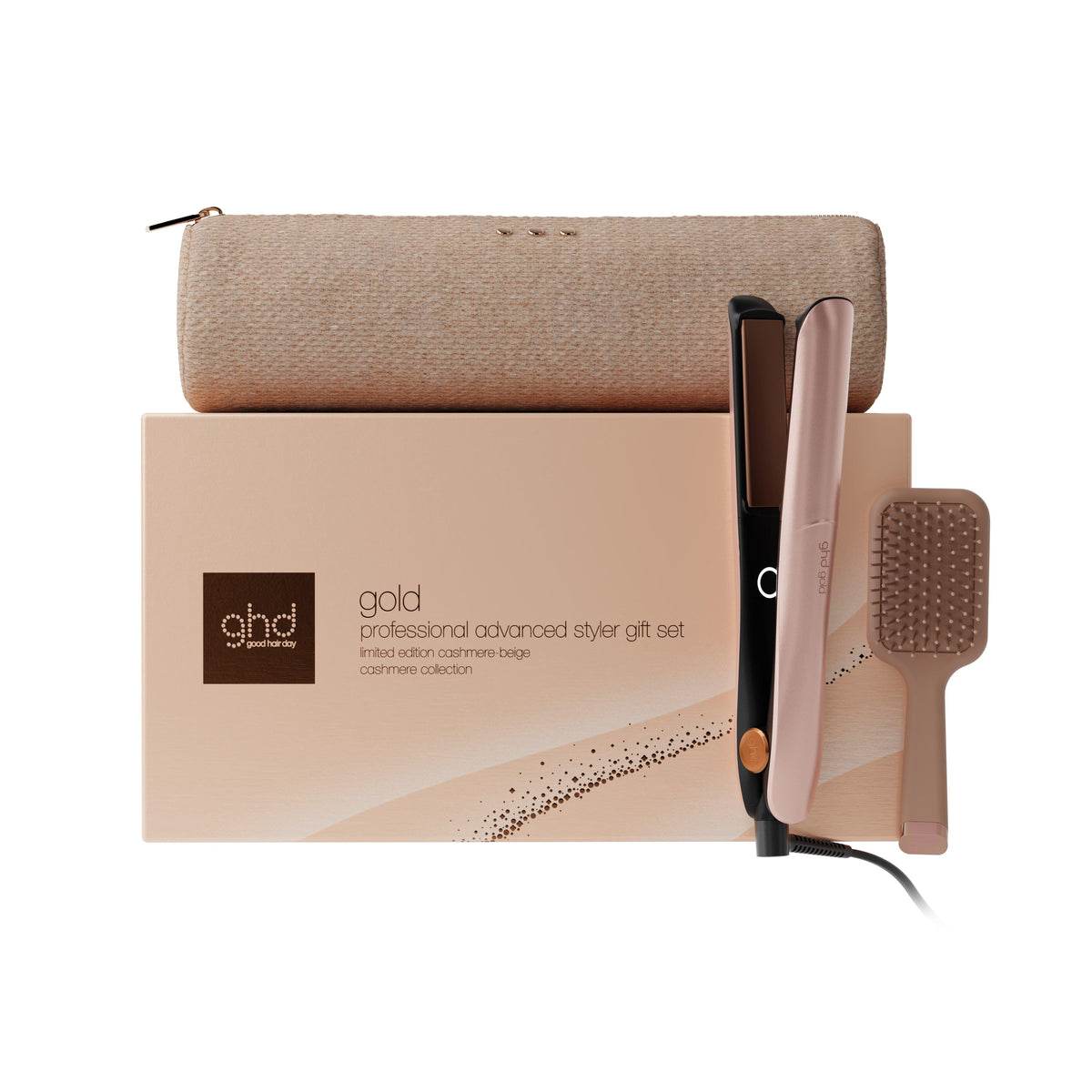 Nouveau coffret lisseur ghd gold beige cachemire