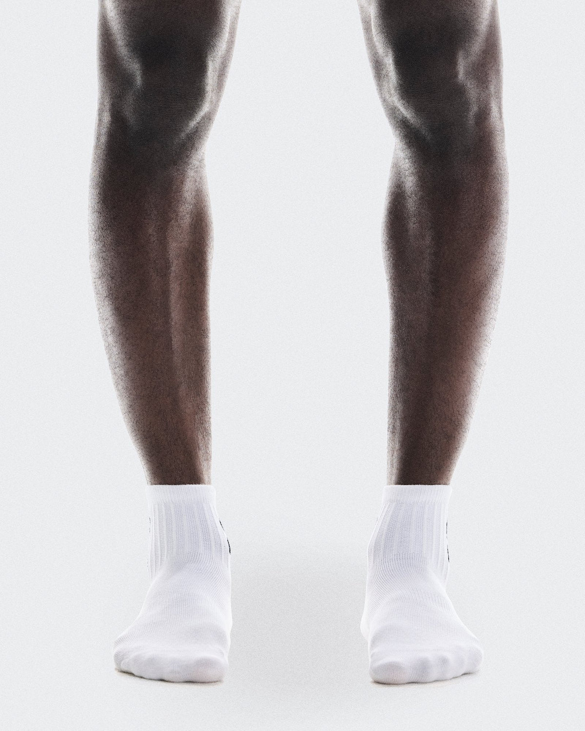 Logo Sock Mid 3P - White