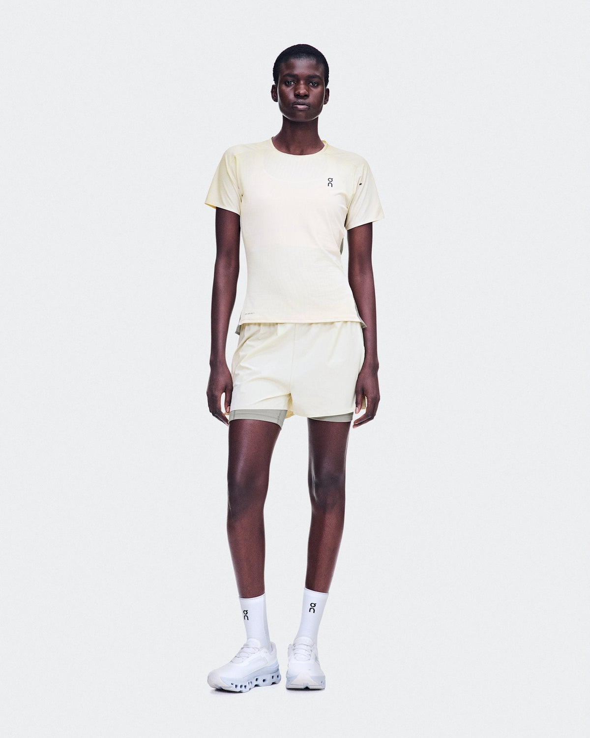  3" Performance 2/1 Shorts femme - Hare | Brume