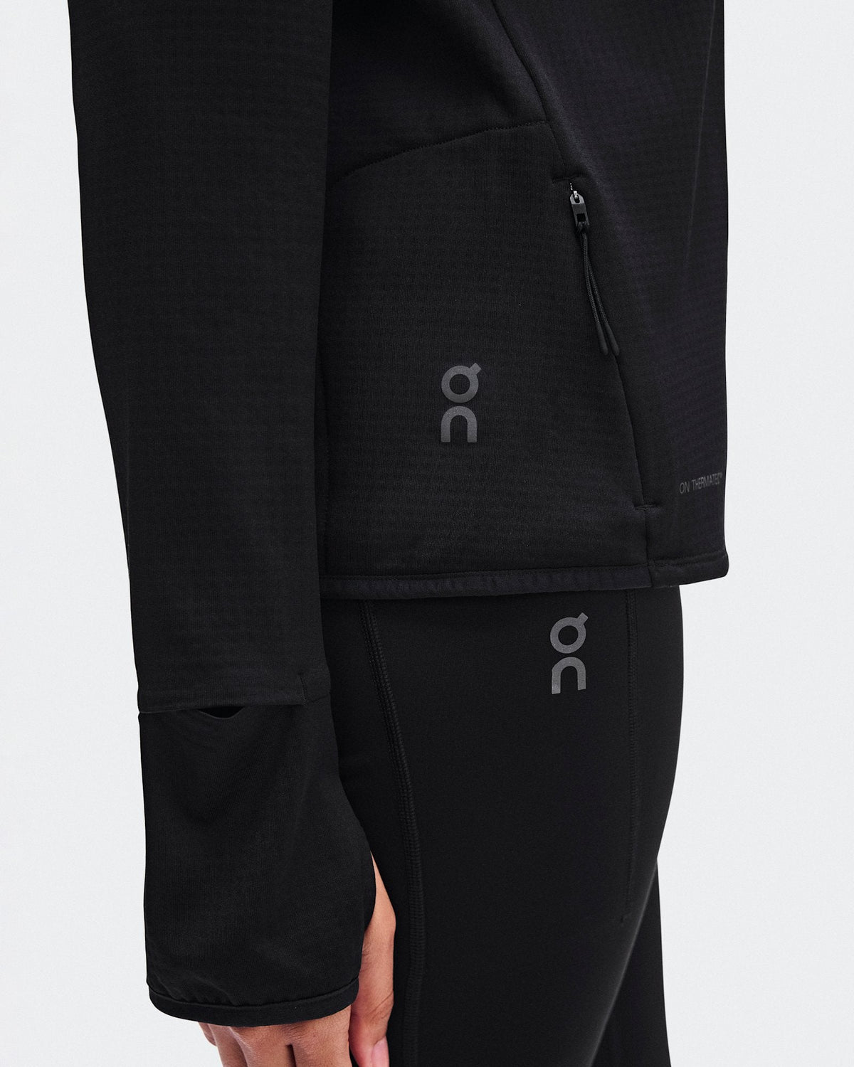  Climate Zip Hoodie femme - Black