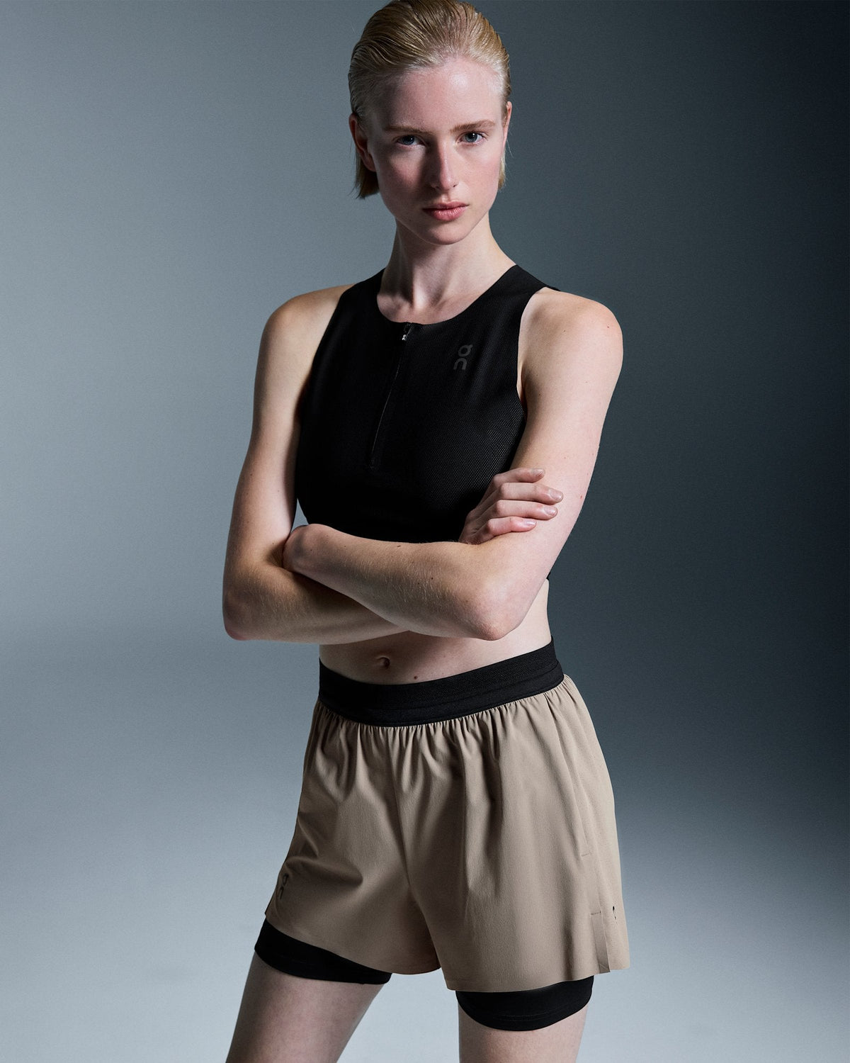  3" Performance 2/1 Shorts femme - Cinder | Black