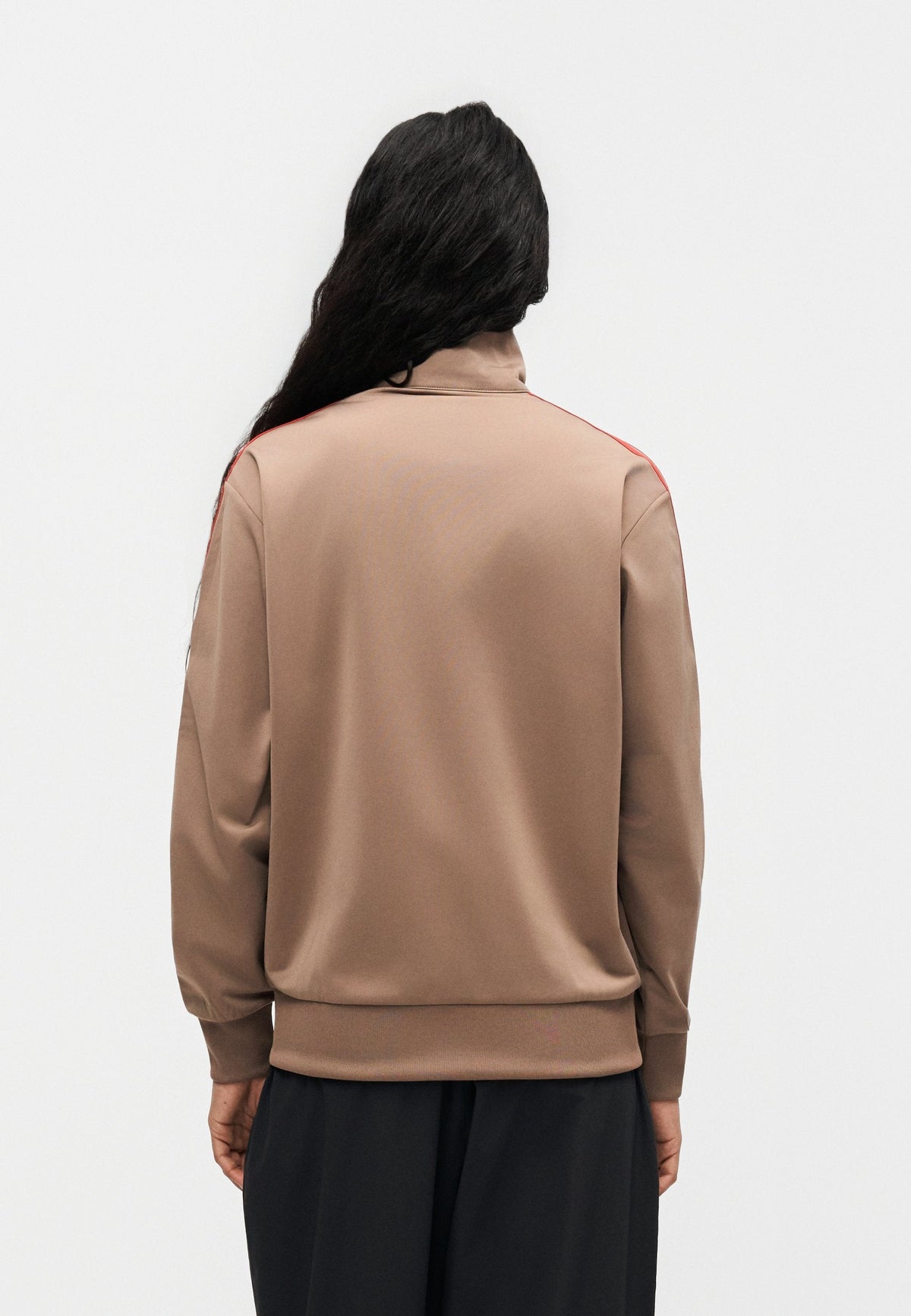 adidas Originals Firebird Track Top Loose – Sweat zippé Femme – khaki six/power pink/beige