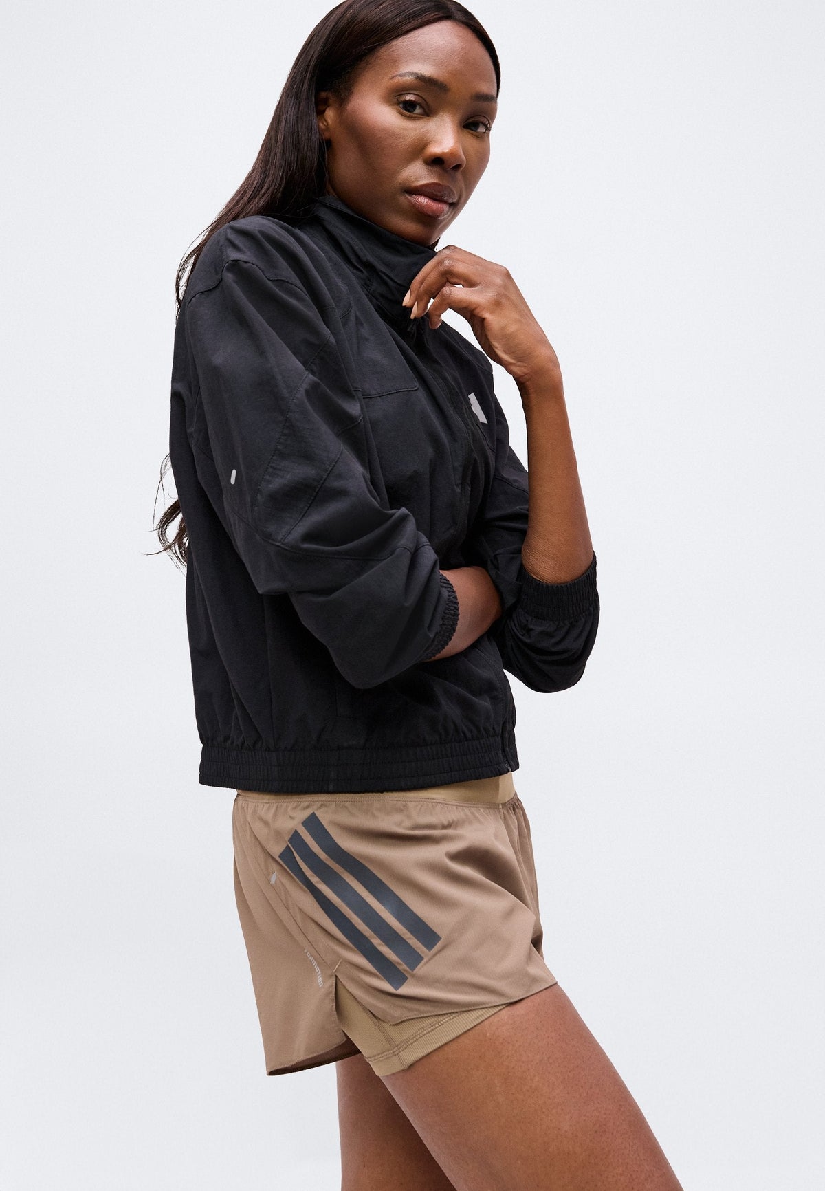 adidas Performance adi365 – Short 2 en 1 Femme – khaki six   black/marron clair