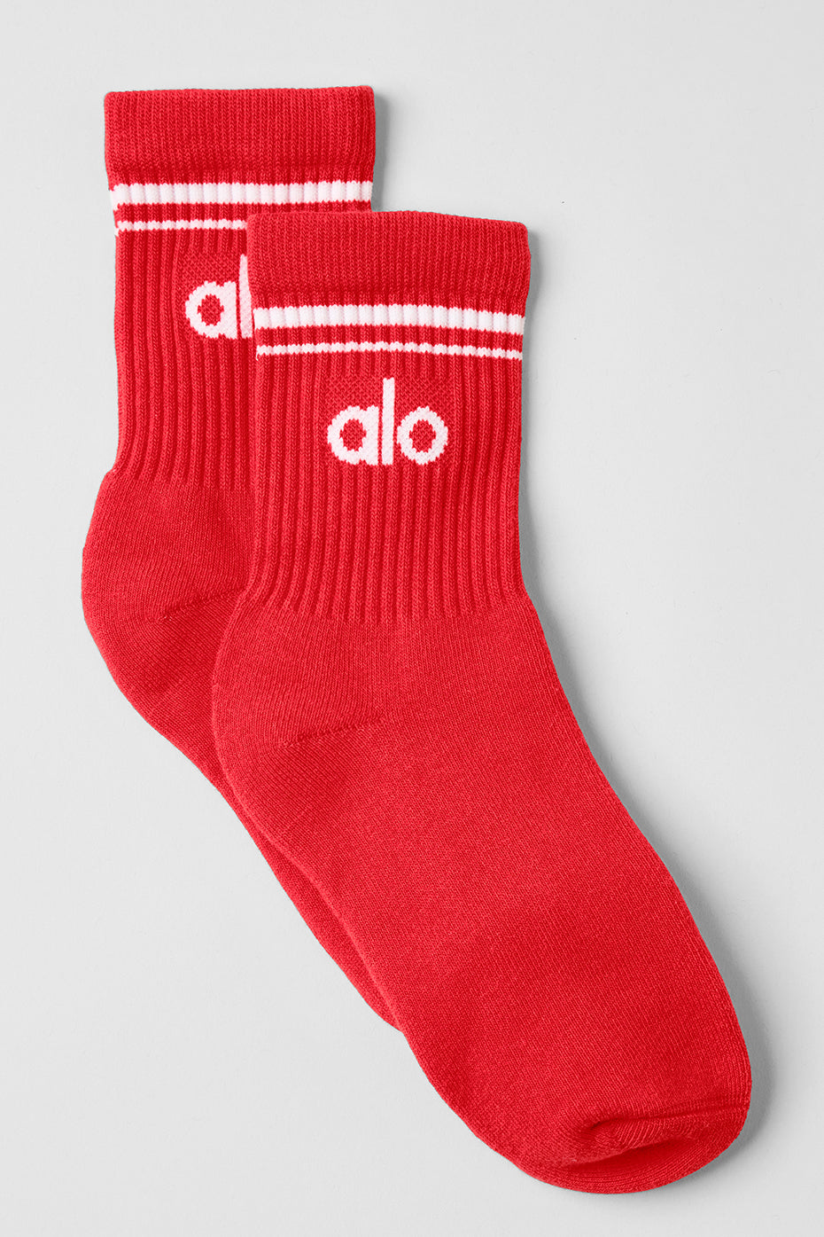 Chaussettes Mi-Hautes Unisexes Throwback - Red Hot Summer/Blanc