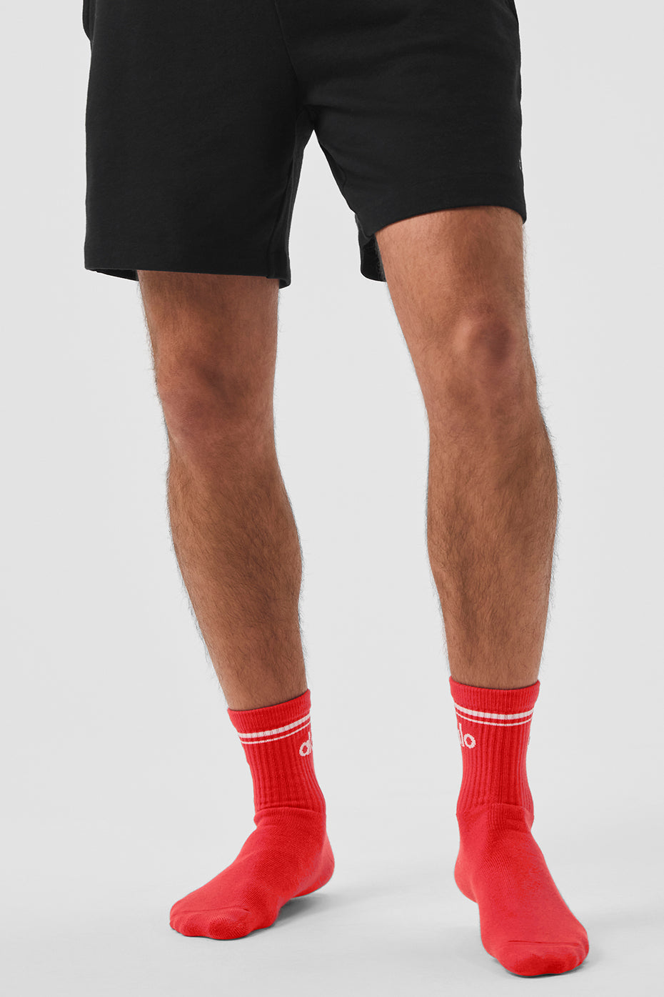 Chaussettes Mi-Hautes Unisexes Throwback - Red Hot Summer/Blanc