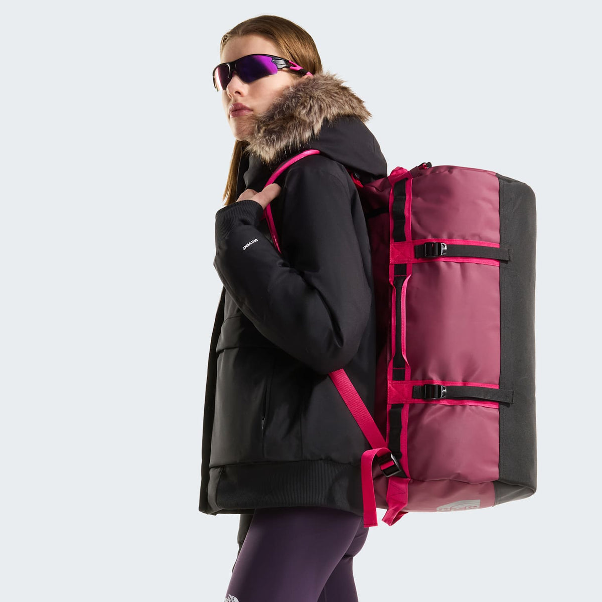 Sac duffel Base Camp 50L - S - Burgundy Crush-TNF Black-Lali Guran