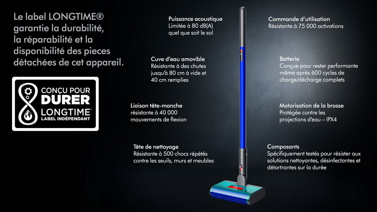 Nettoyeur de sols Dyson W1 PencilWash™