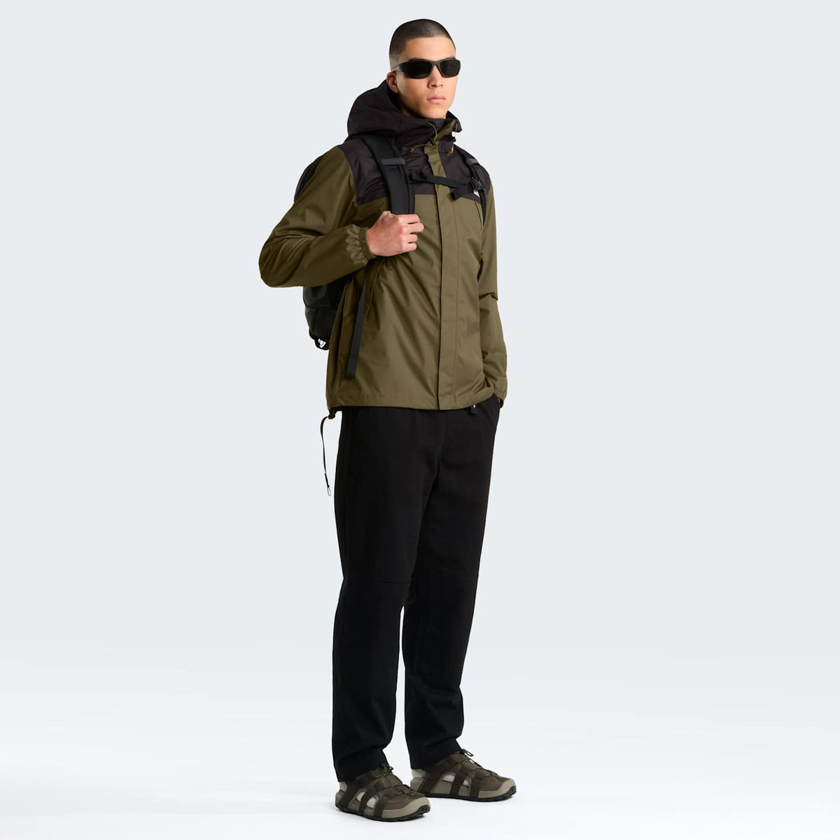 Veste Antora pour homme - New Taupe Green-TNF Black