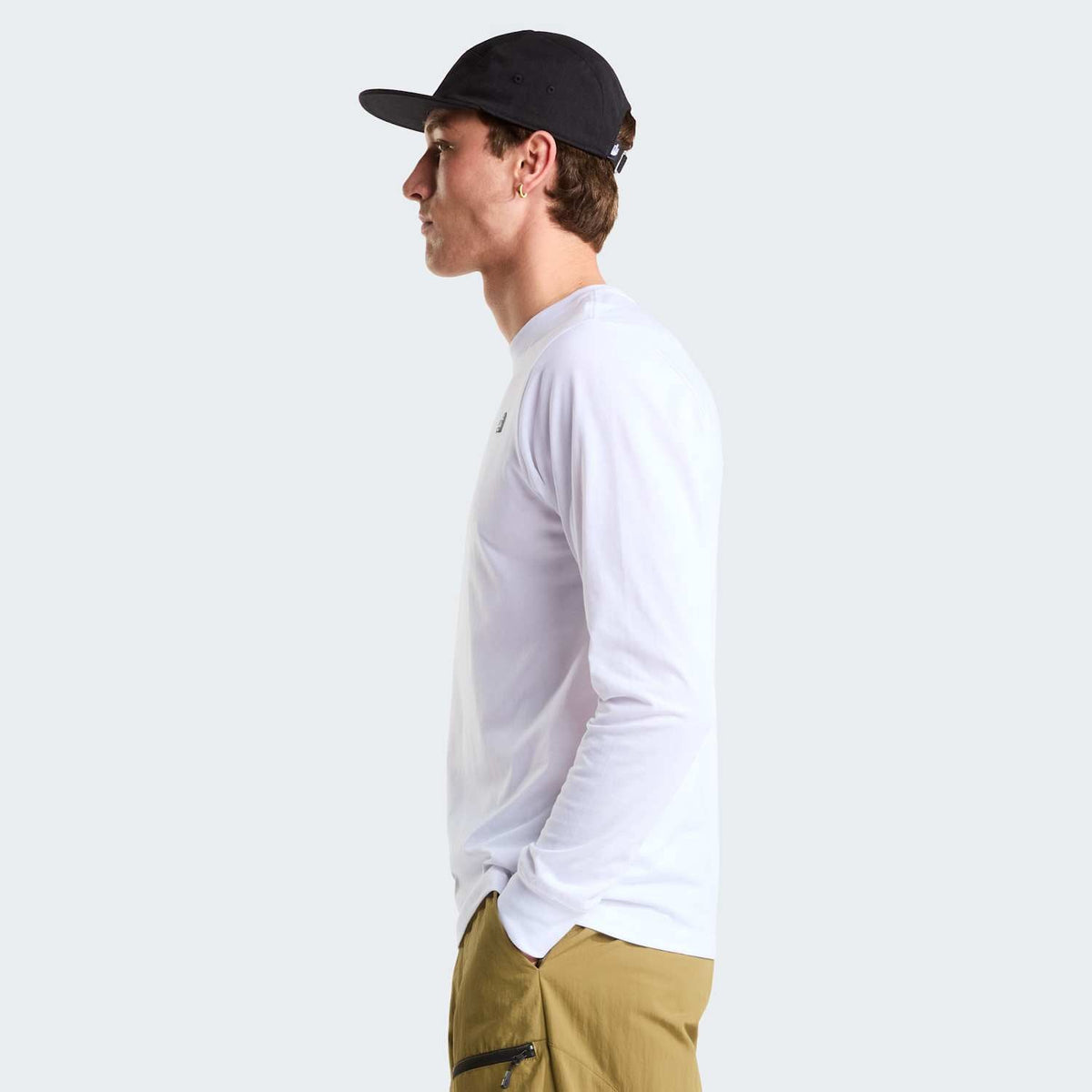 T-shirt manches longues standard Simple Dome Evolution pour homme - TNF White